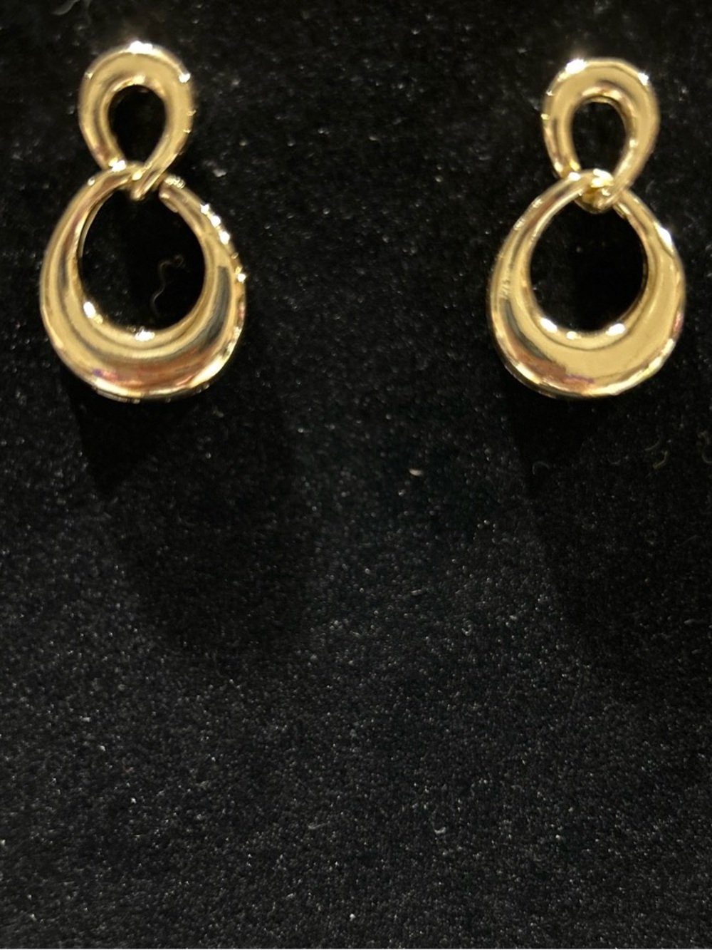 Classic Double Loop Gold color Drop Earrings - Women's Jewelry